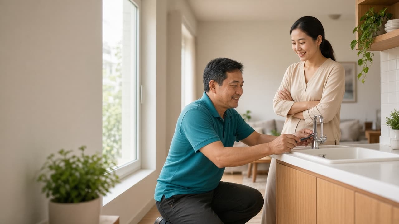 Thợ điện nước tận nơi hỗ trợ khách hàng tại nhà
